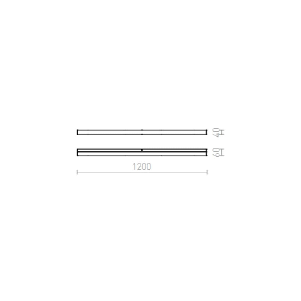 Applique bagno LEVIA 120 da parete alluminio 230V LED 24W 120° IP44 3000K