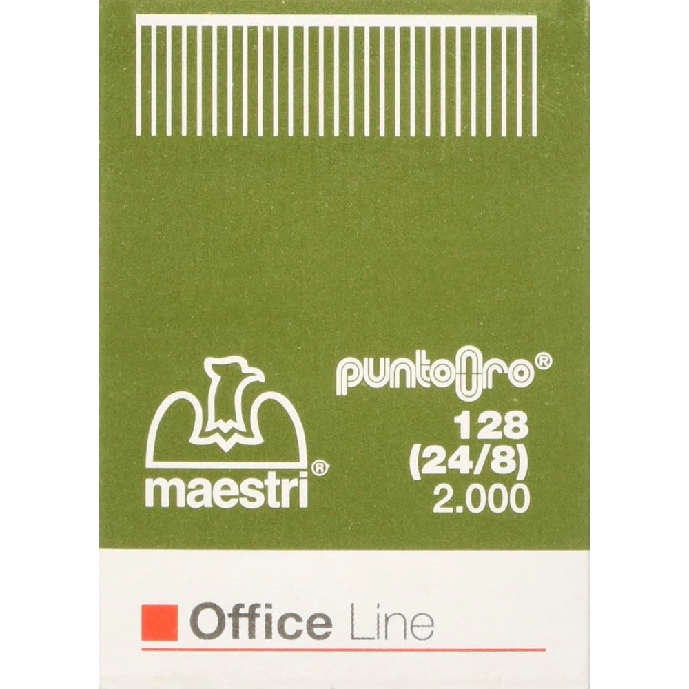 Trade Shop - Conf. 2000 Punti Per Graffatrice 128 24/8 Spillatrice Romeo Maestri Finitura Oro -
