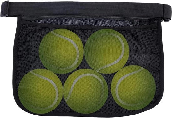Tennistabulator e palline per pickleball con tasca regolabile e cintura - utile per il gioco del pallone di zucchina