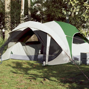Tenda Familiare Cabina per 6 Persone-Tenda da campeggio Verde Impermeabile 564691