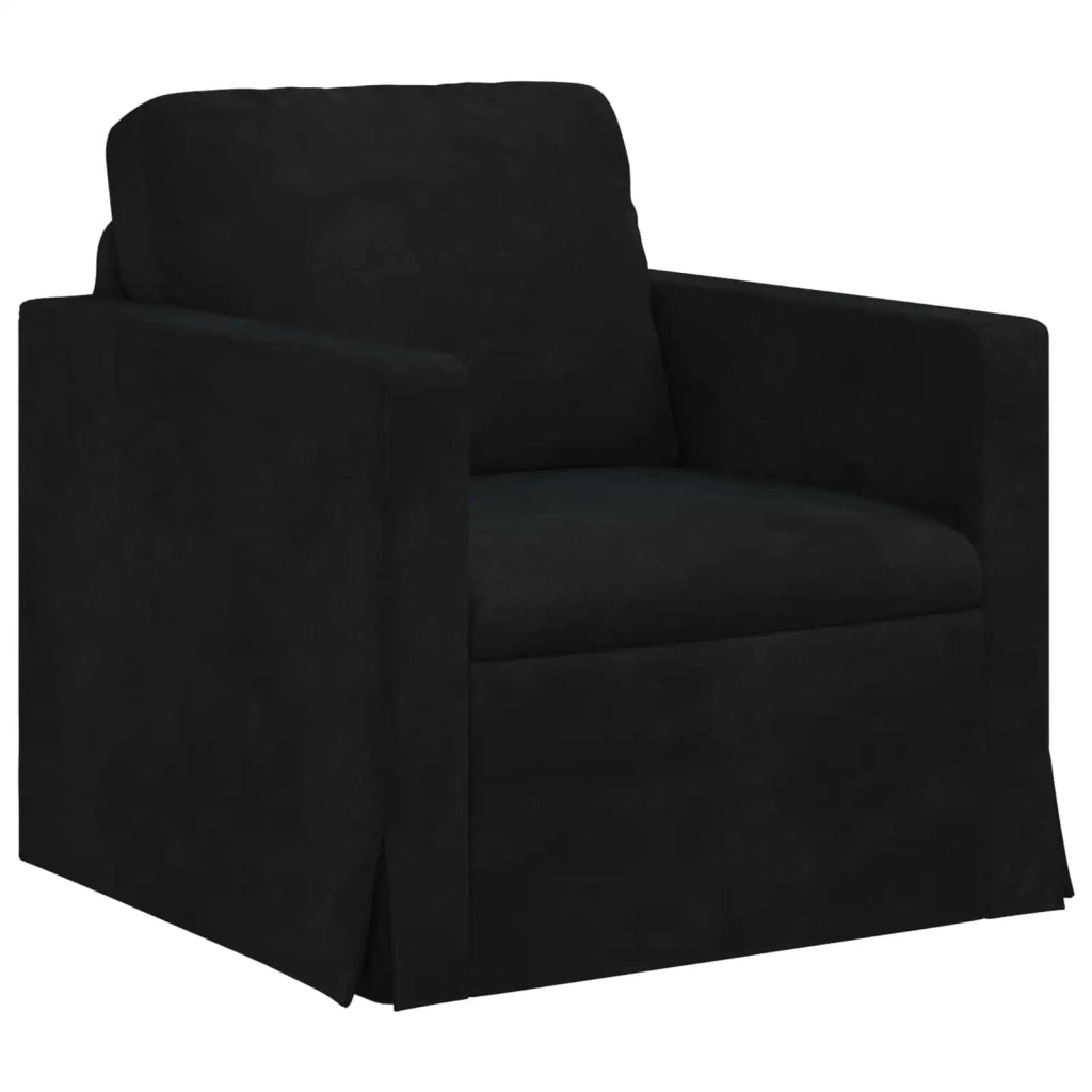 Set di divani 2 pcs Nero 138 x 78 x 80 cm Velluto 3407513