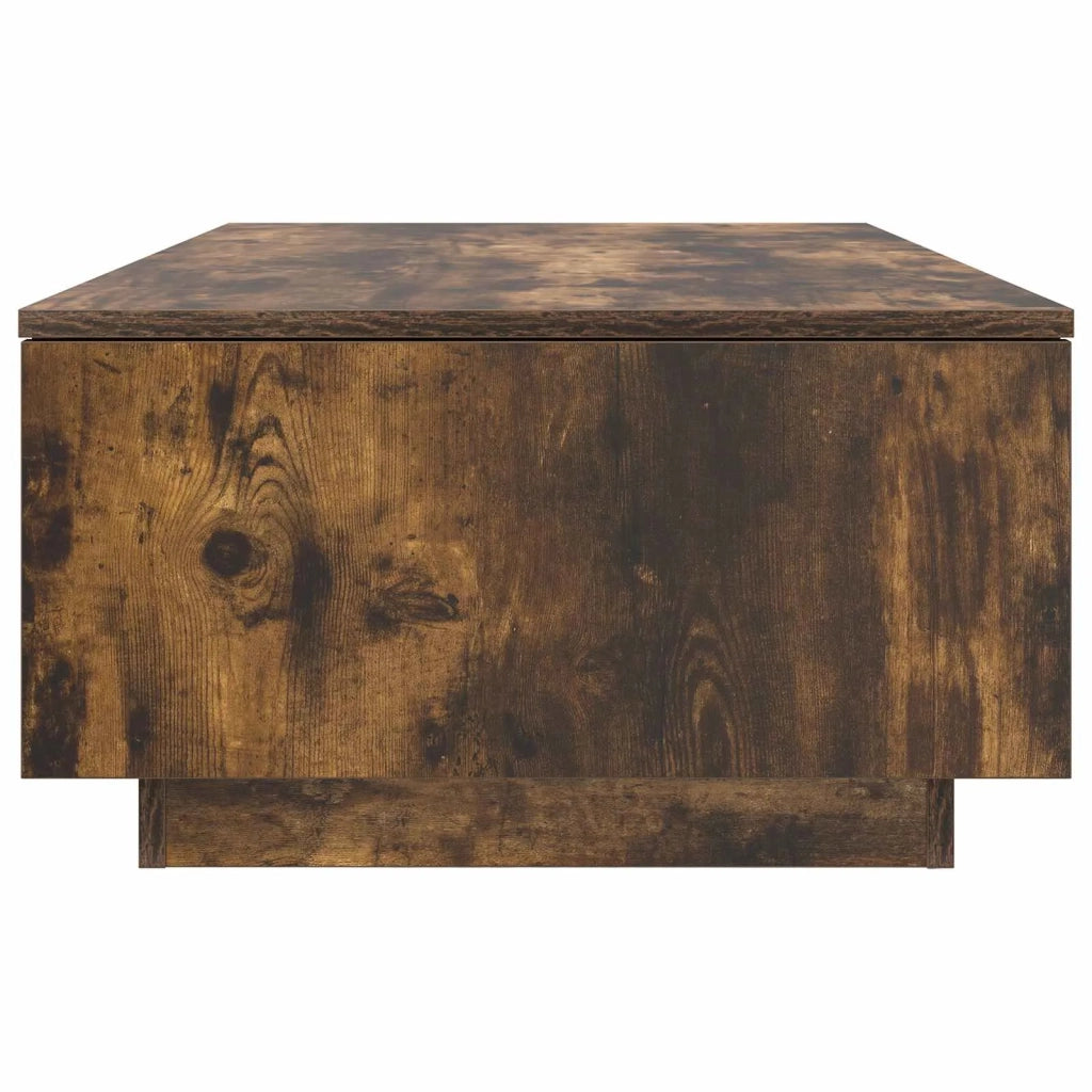 Tavolino da salotto | Tavolino da caff¨¨ | Tavolino da Soggiorno con cassetto Rovere fum¨¦ 95 x 55 x 31 cm