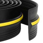 Guarnizione per pavimento del garage Nero e Giallo PVC 42038286