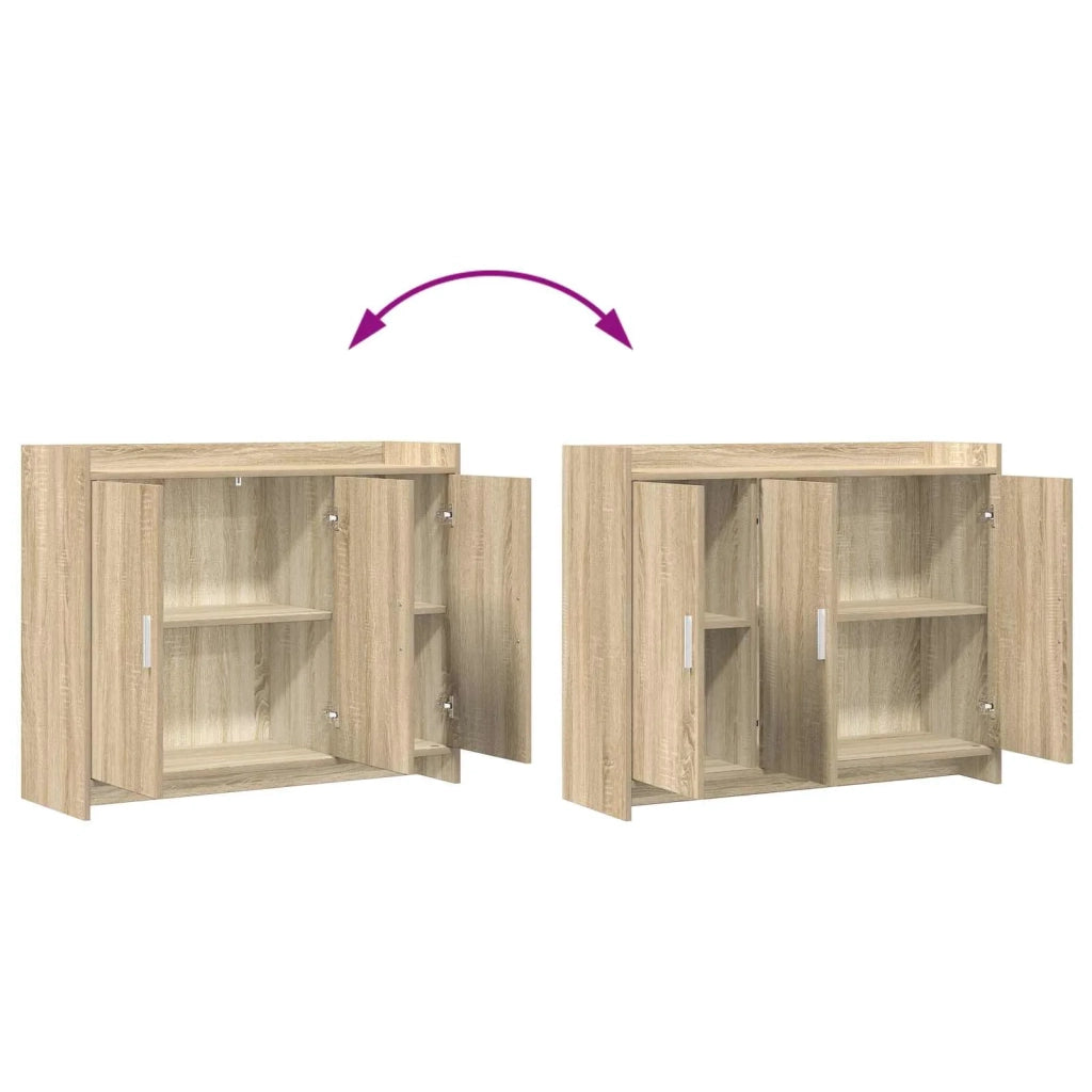 Credenza Rovere Sonoma 98,5 x 33 x 80 cm Legno ingegnerizzato 8011125