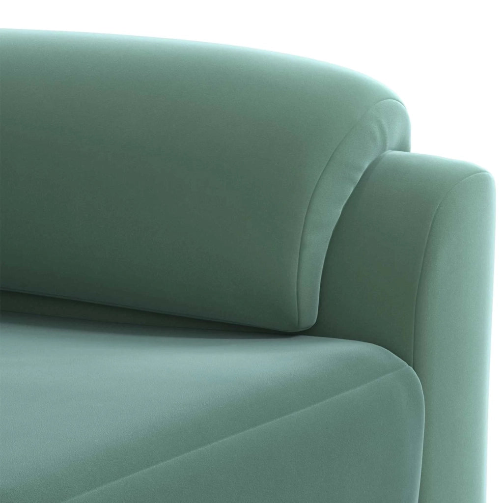Set di divani 2 pcs Verde Mare Velluto 3430515