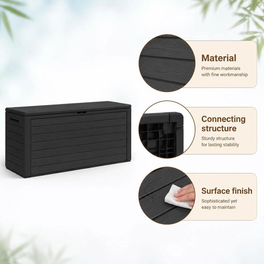 Garden Box Anthracite 116x44x55 Cm