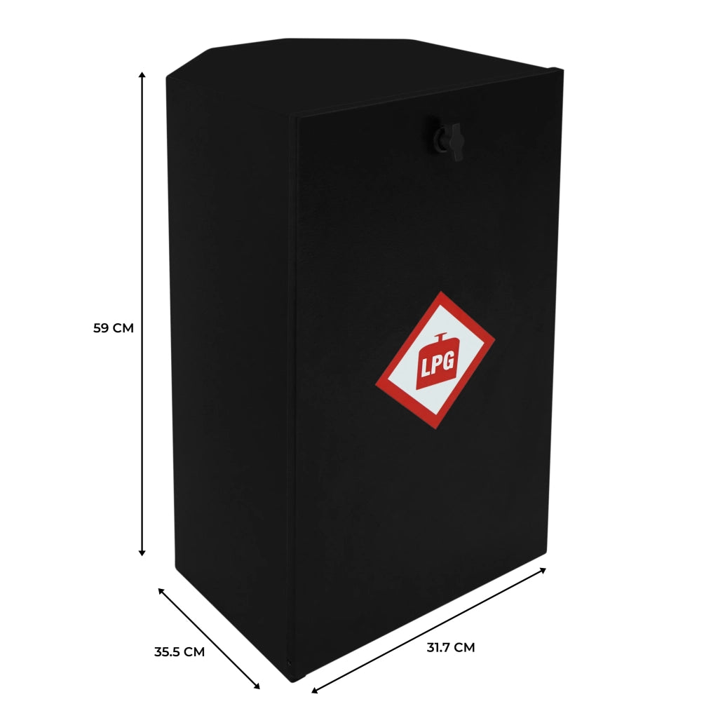 Box Bombola Gas Acciaio Sigillato Camper 7kg Butano o 6kg Propano