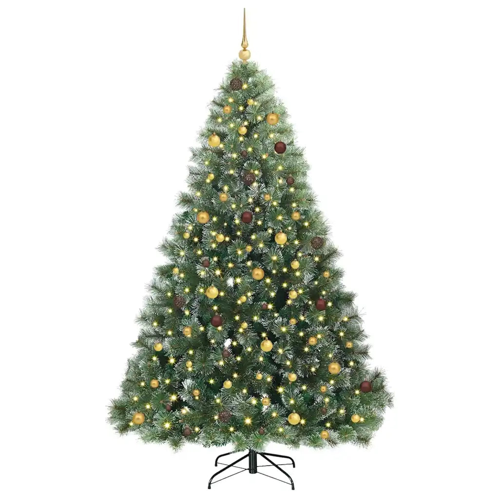 Albero di Natale artificiale con 300 LED Verde 240 cm PE e PVC 3397871