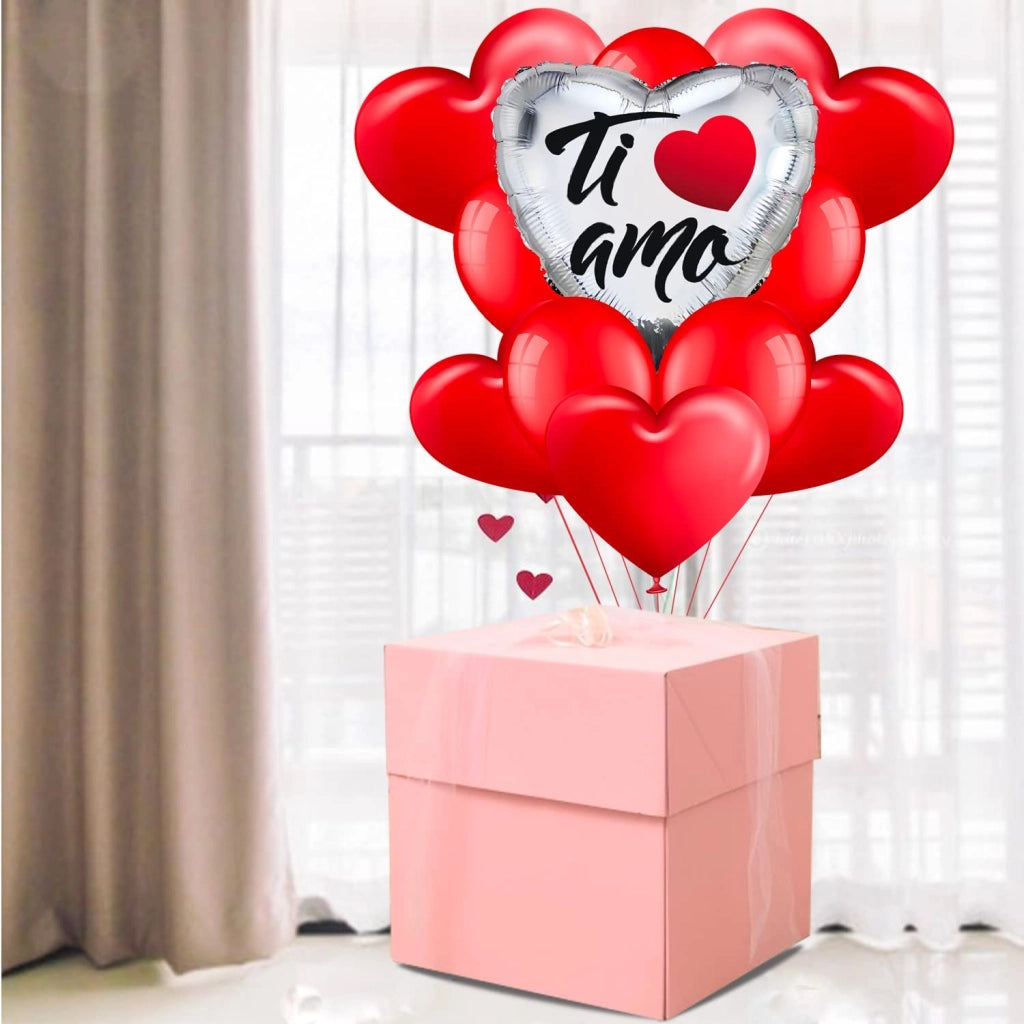 Nonsoloinformatica Palloncino a cuore con ali e testo I Love You 18