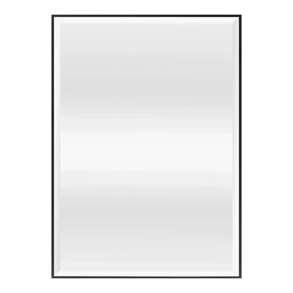 Specchio da parete rettangolare 72 x 52 cm nero 03_0007926