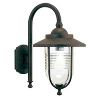 Lampada Applique Grande in Basso Color Ruggine da Esterno Linea Porto Sovil