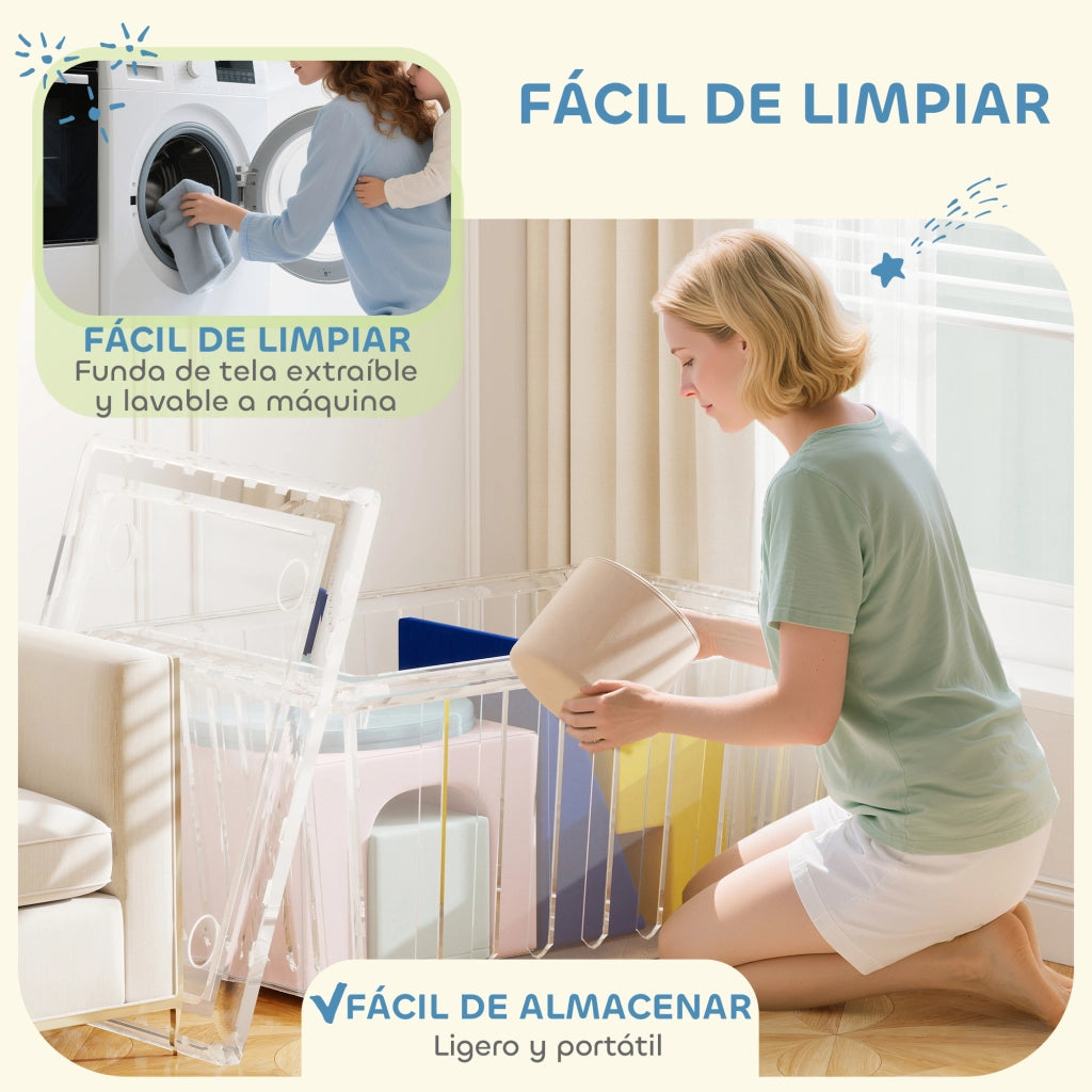 Blocchi di schiuma per bambini con fodere lavabili ¨C Minimal ¨C Multicolore