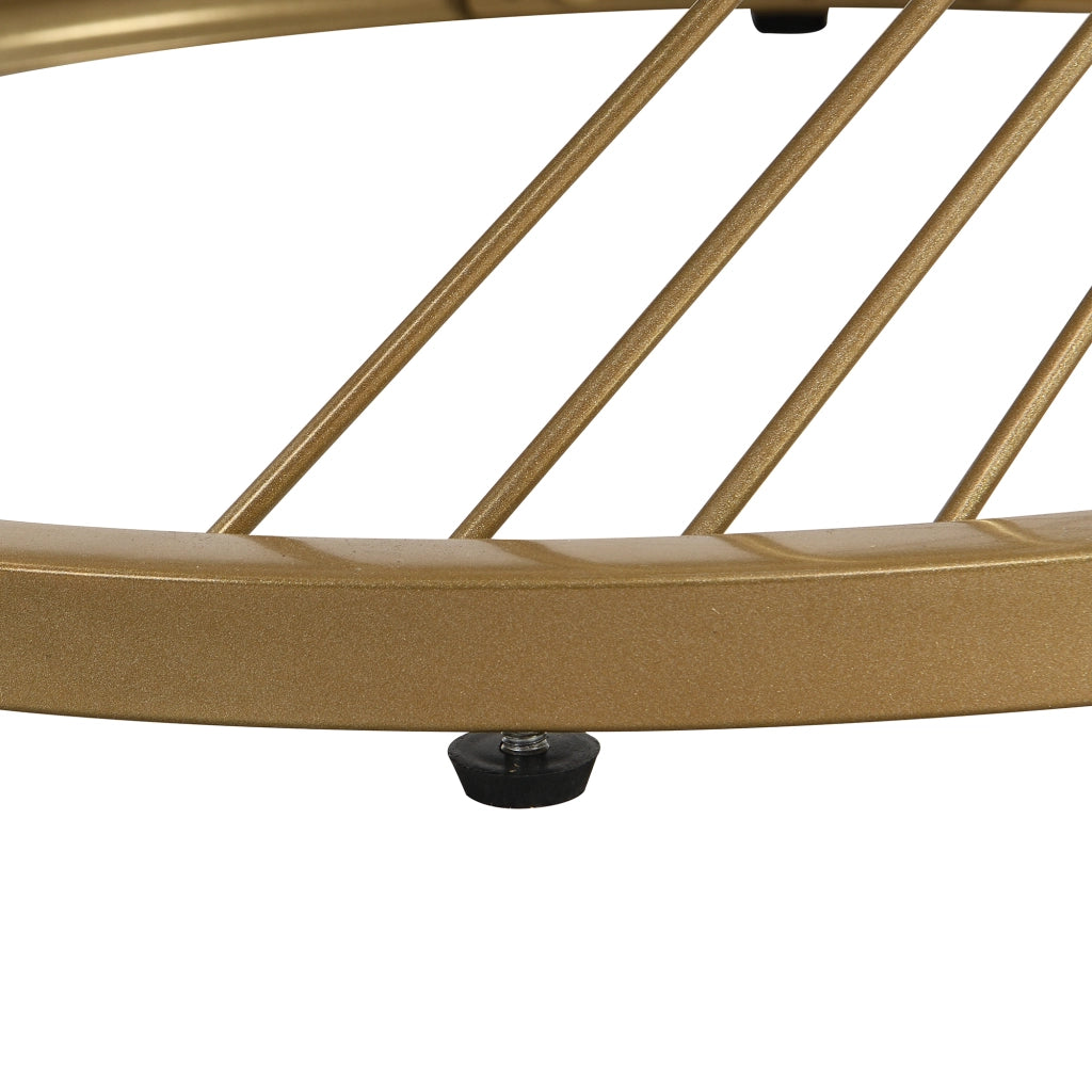 Tavolini da Caffè a Nido con 1 Cassetto; Piano Effetto Marmo e Gambe in Metallo Dorato Regolabili; MDF; Nero