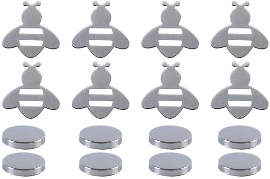 Set di pesi per tovaglie da tavola di 8 - Pesi magnetici - Acciaio inossidabile - Per esterni - Adatto per tovaglie da tavola - Previene lo scivolamento - Sostegni per tovaglie da tavola