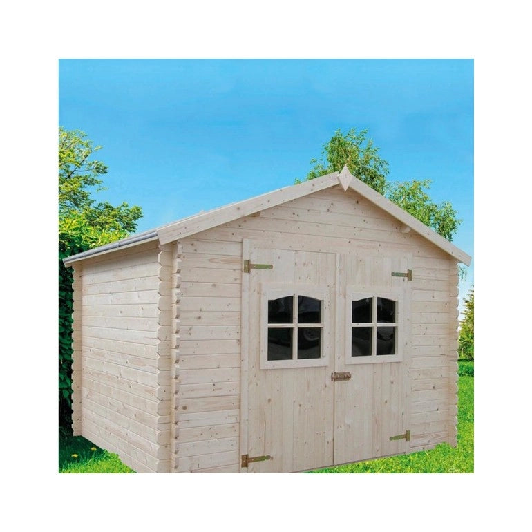 Casetta da giardino Ezooza in legno LIVIGNO, superficie totale 9.5 m² e spessore parete 28 mm Migliore offerta online