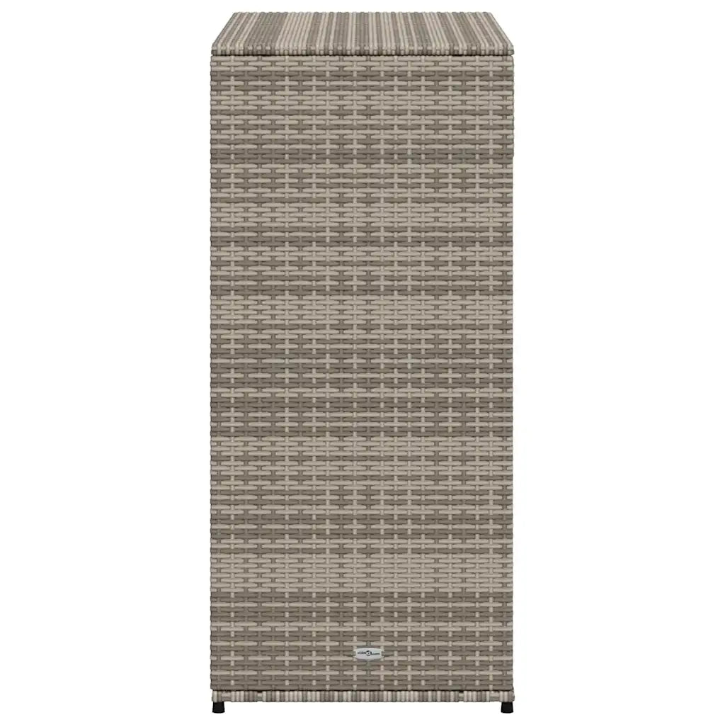 Armadietto Portaoggetti Giardino Grigio 105x55x113cm Polyrattan 365565
