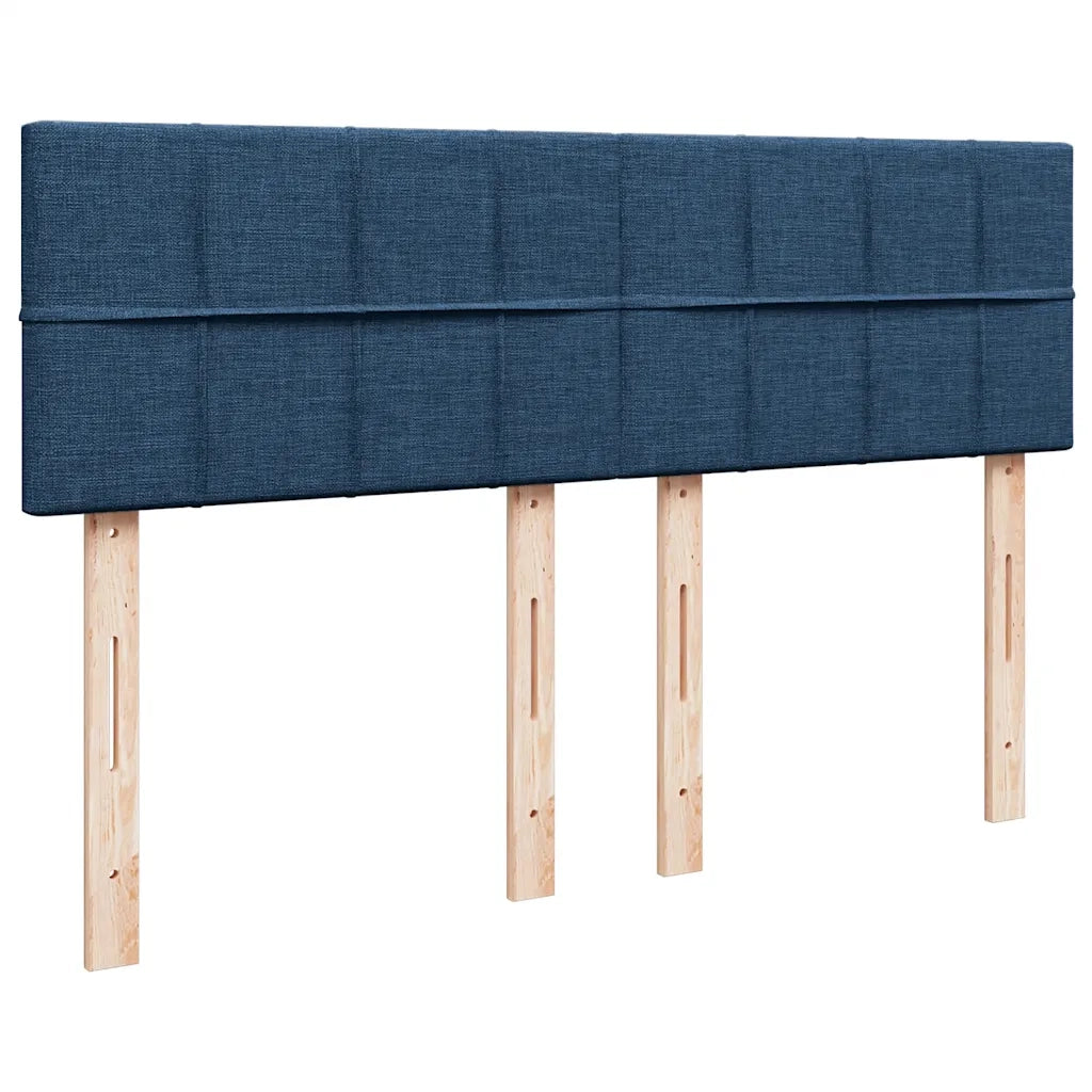 Giroletto a Molle con Materasso Blu 140x200 cm in Tessuto