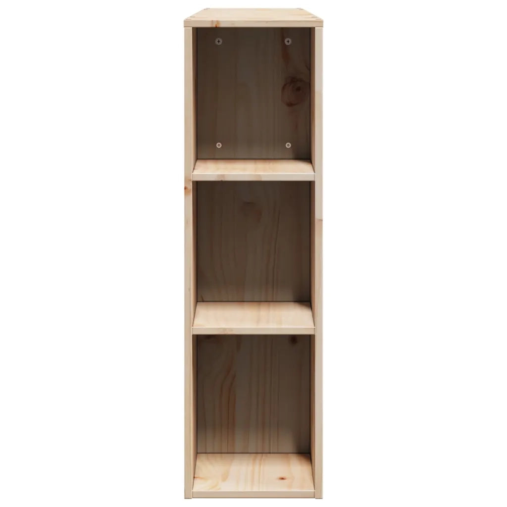 Testiera con Ripiani 135 cm in Legno Massello di Pino 855633
