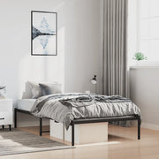 Giroletto-Struttura Letto in Metallo Nero 100x200 cm 511463
