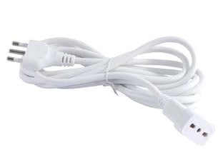 PROLUNGA ELETTRICA LINEARE BIPASSO 3X1 BIANCA  mt.3    SYNTESY