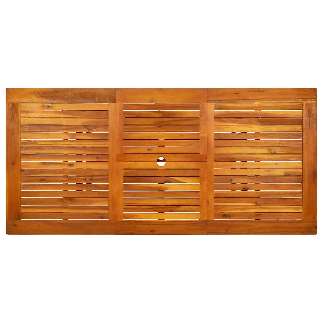 Tavolo da Pranzo per Esterni (120-170)x80x75 cm in Legno Acacia cod mxl 34441