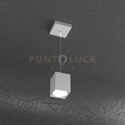 PLATE SOSPENSIONE TUBO H.10 1 LUCE GRIGIO 1129-S10-GR