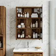 Mobiletto per specchio da bagno Legno vecchio 43 x 16 x 62.5 cm