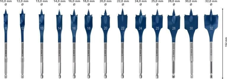 Bosch 2 608 900 336 punta per trapano Punta per trapano a lancia 13 pz