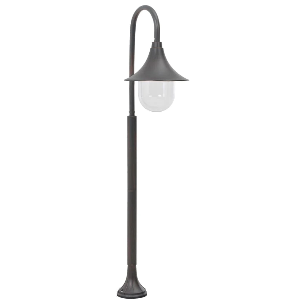 Lampada da terra da giardino E27 120 cm alluminio marrone bronzo 02_0042536