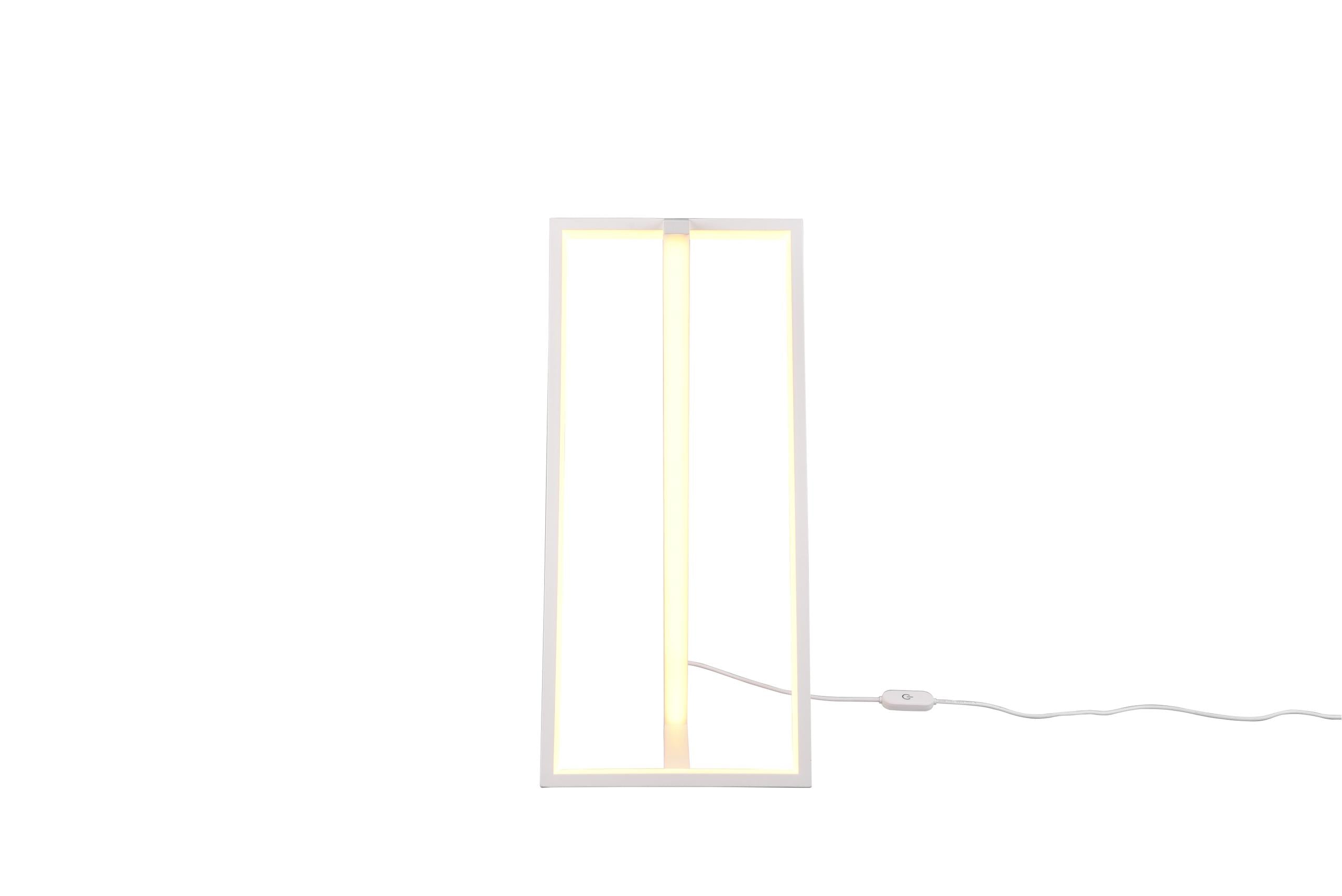 Lampada tavolo da Interno a led in Metallo Bianco Opaco