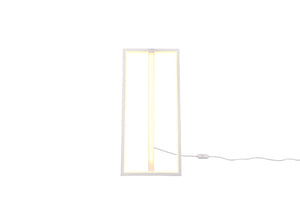 Lampada tavolo da Interno a led in Metallo Bianco Opaco
