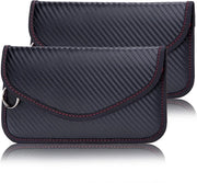 Taschi Faraday per portachiavi, 2-pack portachiavi per auto, portachiavi senza chiave in pelle, protezione per cassaforte di auto, contenitori RFID per blocco segnale di furto, borse di blocco chiave