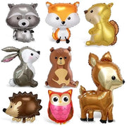 Set di palloni per animali da 8 pezzi - palloni di carta - palloni di elio - decorazione per feste di compleanno - animali della giungla - design elegante - palloni per feste