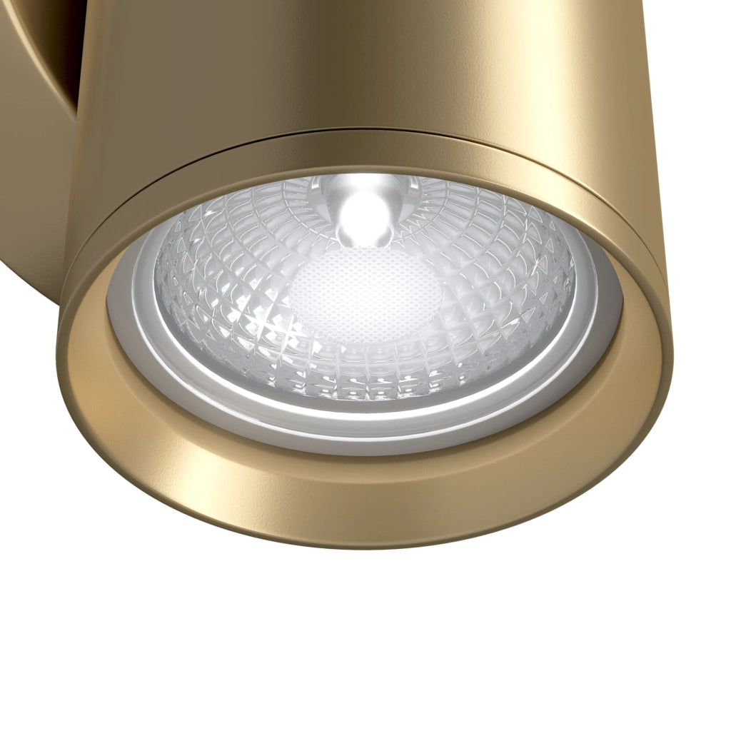 Maytoni Applique moderna FOCUS S 1 luce GU10 oro alluminio