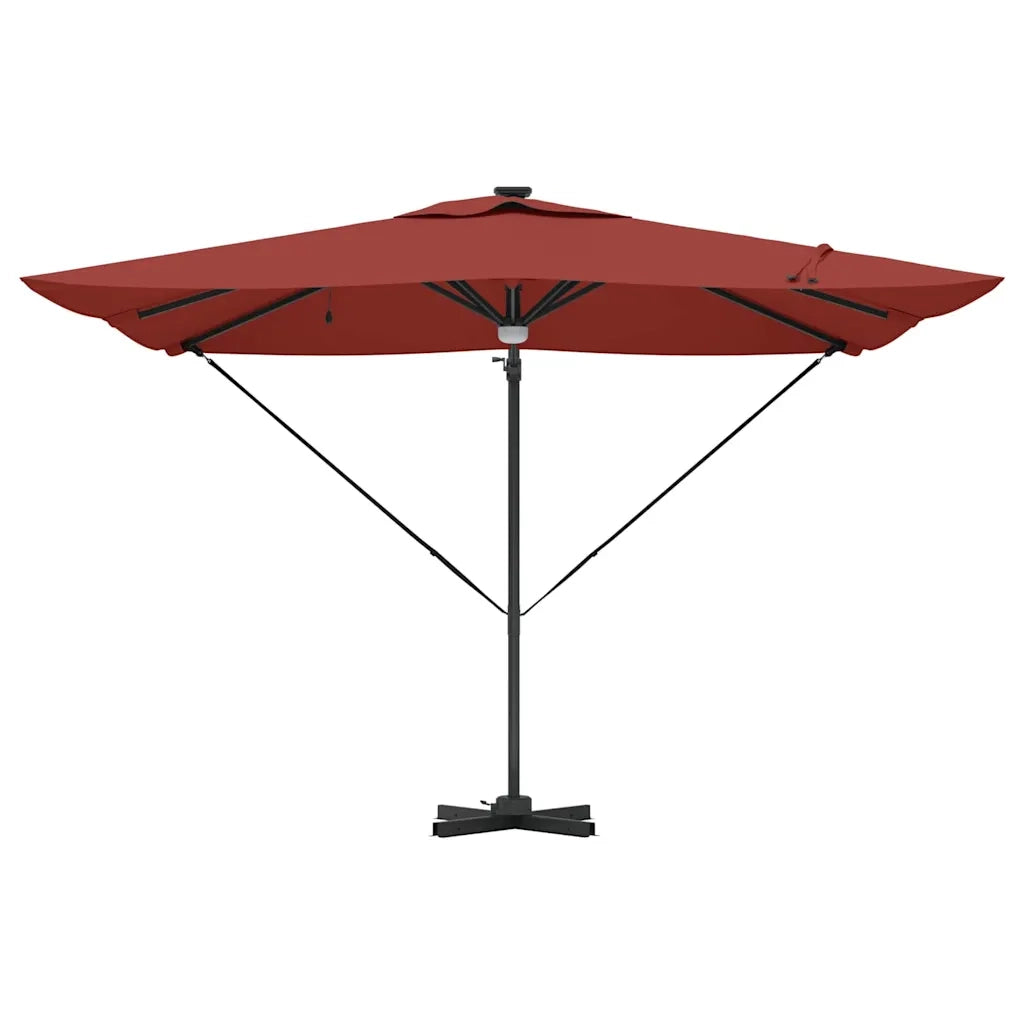 Parasol Roma Rosso 286 x 284 x 270 cm Alluminio e Poliestere 42003358