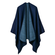 Mantella/sciarpa da donna in cashmere caldo per autunno/inverno con spacchi - Sciarpa alla moda