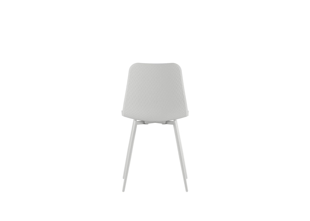 Set 4 Sedie Cover 50x58x85 cm in Polipropilene Bianco