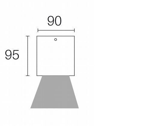 Faro Faretto Plafone da Esterno a LED 6W 4000K Sovil Grigio