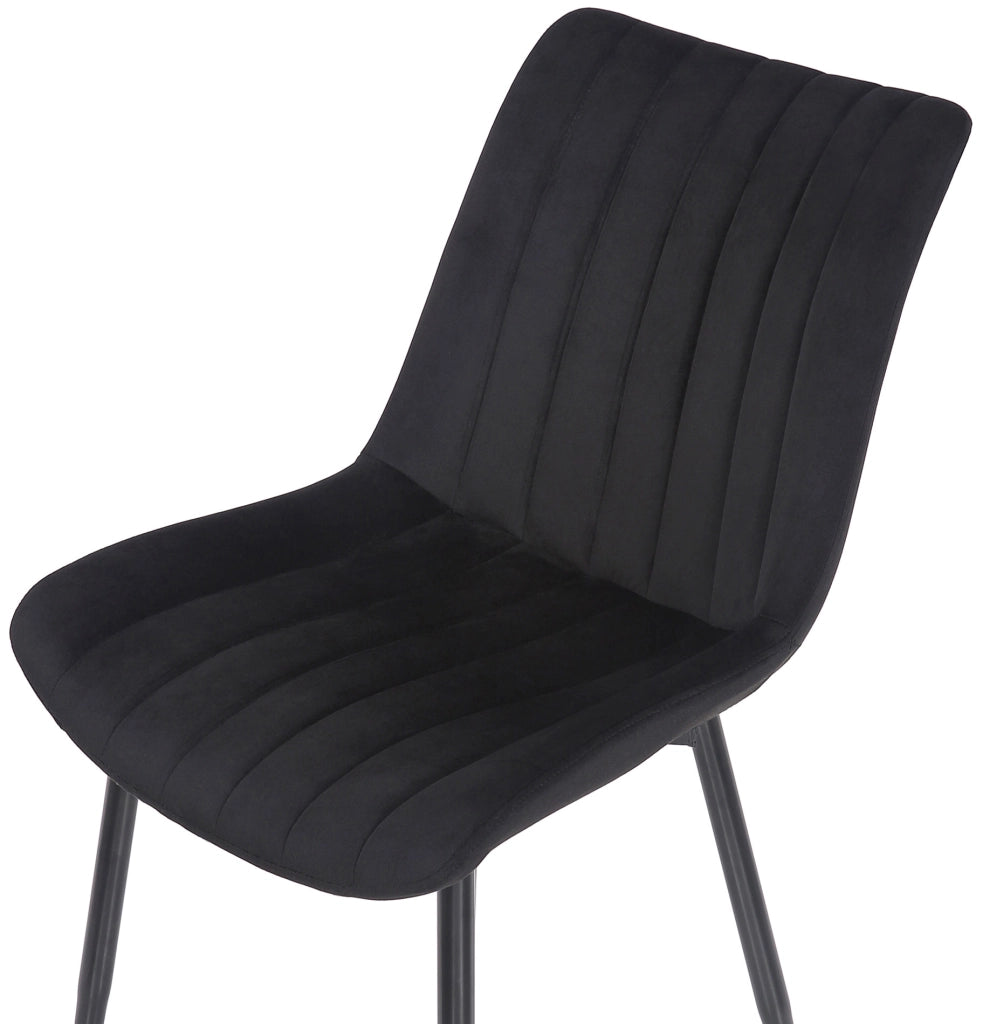 Set di 2 sedie Rahden in velluto nero