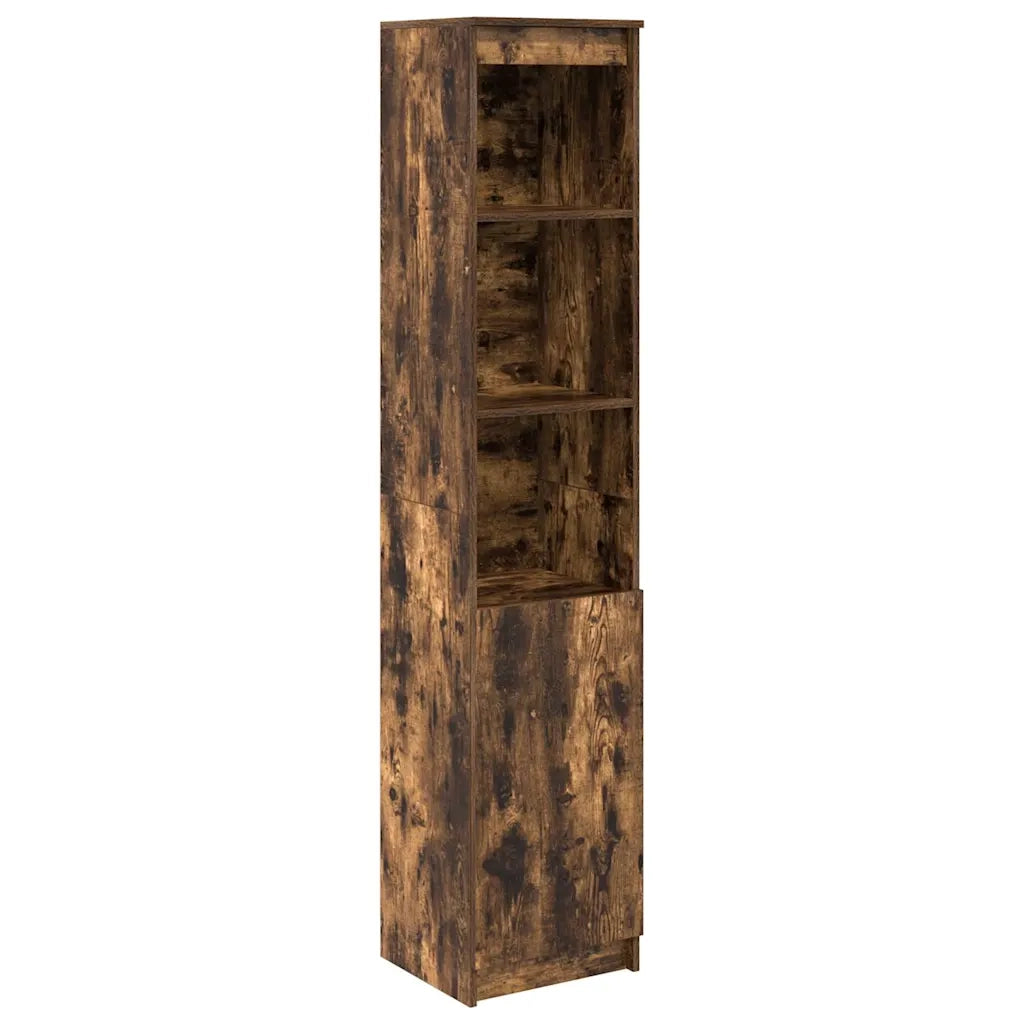 Credenza Rovere Fumo 37,5x35x180 cm in Legno Multistrato