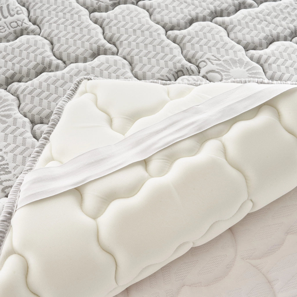 Topper Piazza e Mezza 140x190 in memory foam 3 cm con rivestimento Trapuntato con Elastico