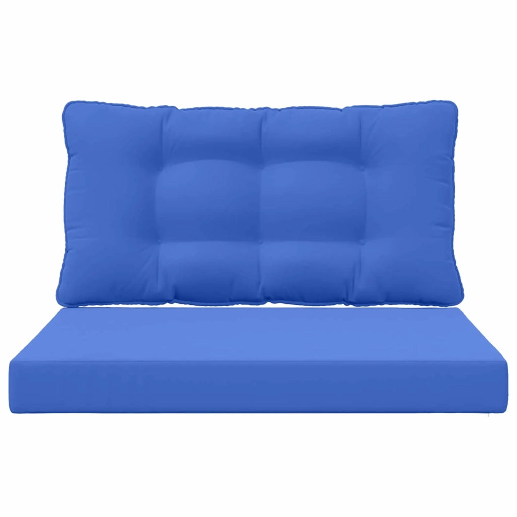 Cuscino per divano da esterno 2 pcs Blu Reale Poliestere