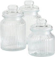 Set di contenitori di stoccaggio per cucina da 3 pezzi - Altezza 15 a 23 cm
