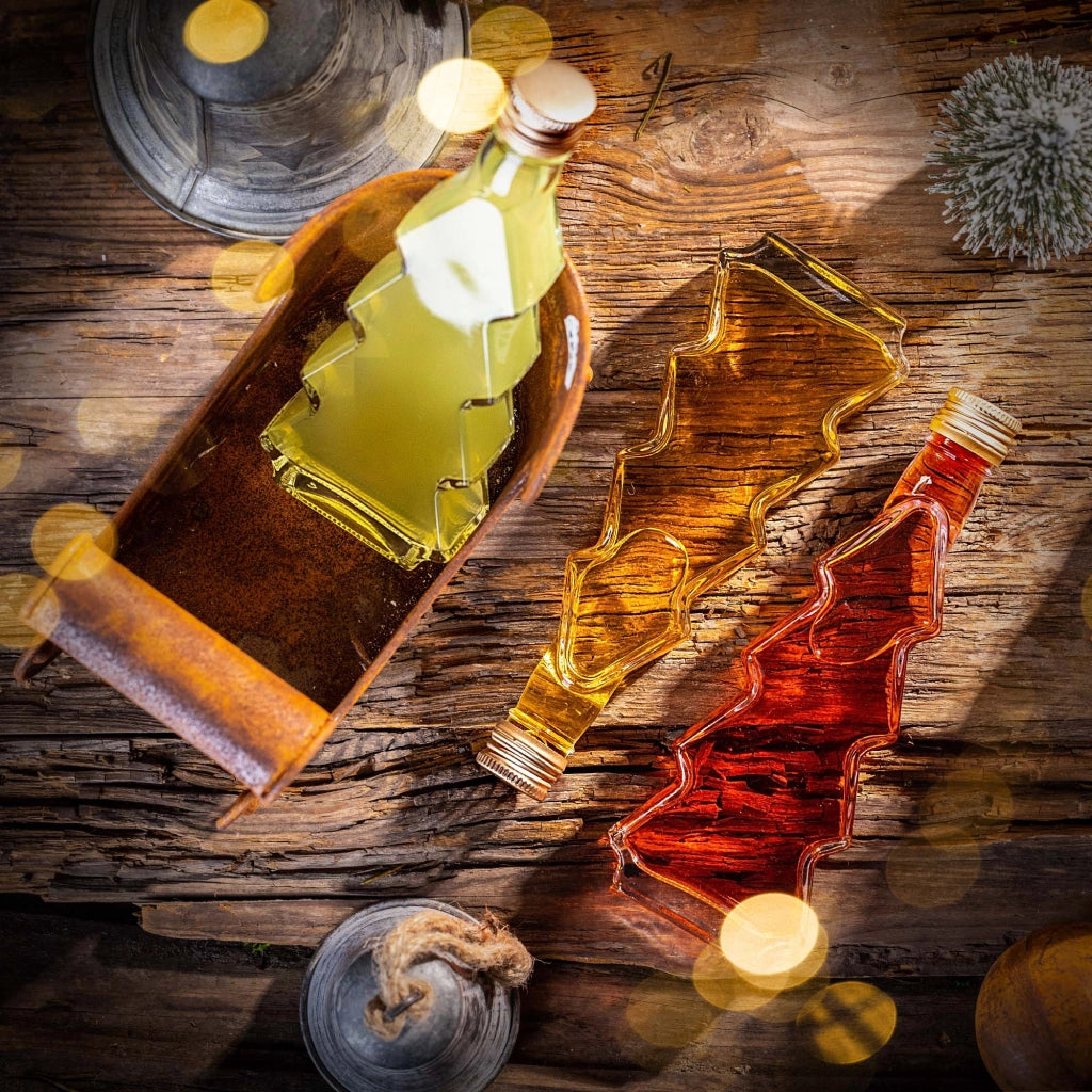 KADAX Butelka choinka 200ml pakiet 10szt z zakętką
