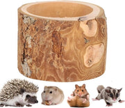Cassa alimentare in legno di melo per piccoli animali - ideale per hamsters, conigli, pappagalli e altro