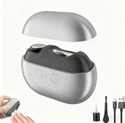 Nagelknipper 3 in 1 elettrico, con capo di sicurezza e luce LED, per seniorentre e persone con unghie spesse, con funzione di carica e trimmer e vijlatura automatica.