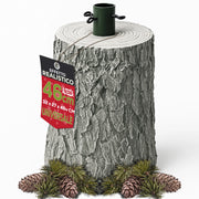 Base Supporto Albero Natale Chiaro Tronco Natalizio Attacco Universale H 46 cm