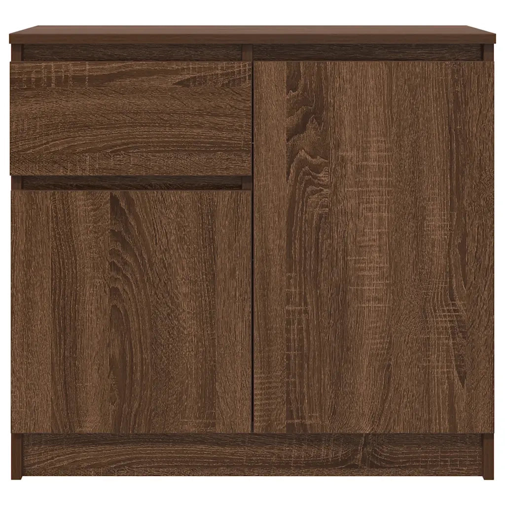 Credenza con Cassetto-Buffet-Armadio da cucina Rovere Marrone 71x35x65 cm in Truciolato 139319
