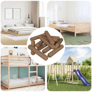 Dowel in legno 18000 pcs Marrone Legno massello 864369