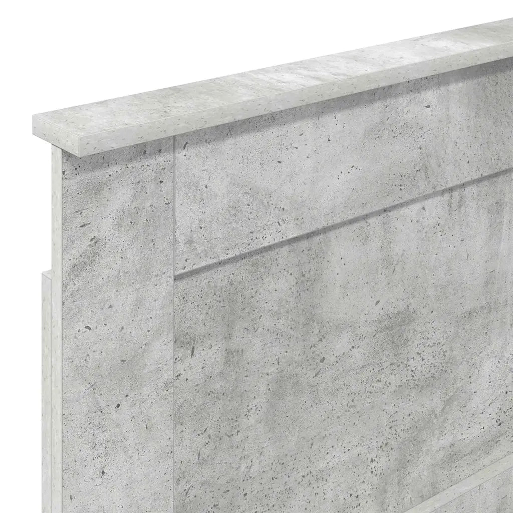 Testiera-Testata-Testiera Decorativa Grigio cemento 75 cm Legno multistrato 632588